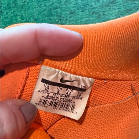 Nike Air Force 1 Low "Just Do It" orange vintage 2007 shoes men’s sz 10 - Picture 8 of 13